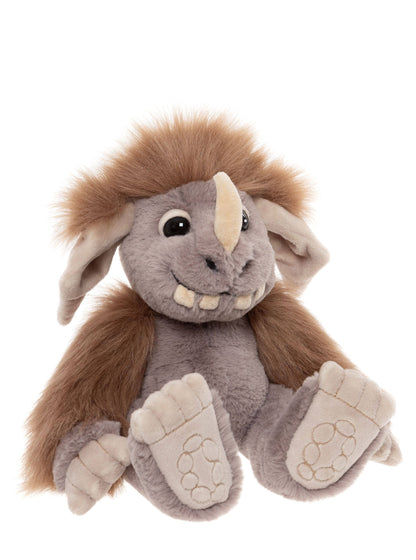 Charlie Bears Ltd - Pebble Soft Plush Toy Teddy Bear Ogre - Guzzgoggs
