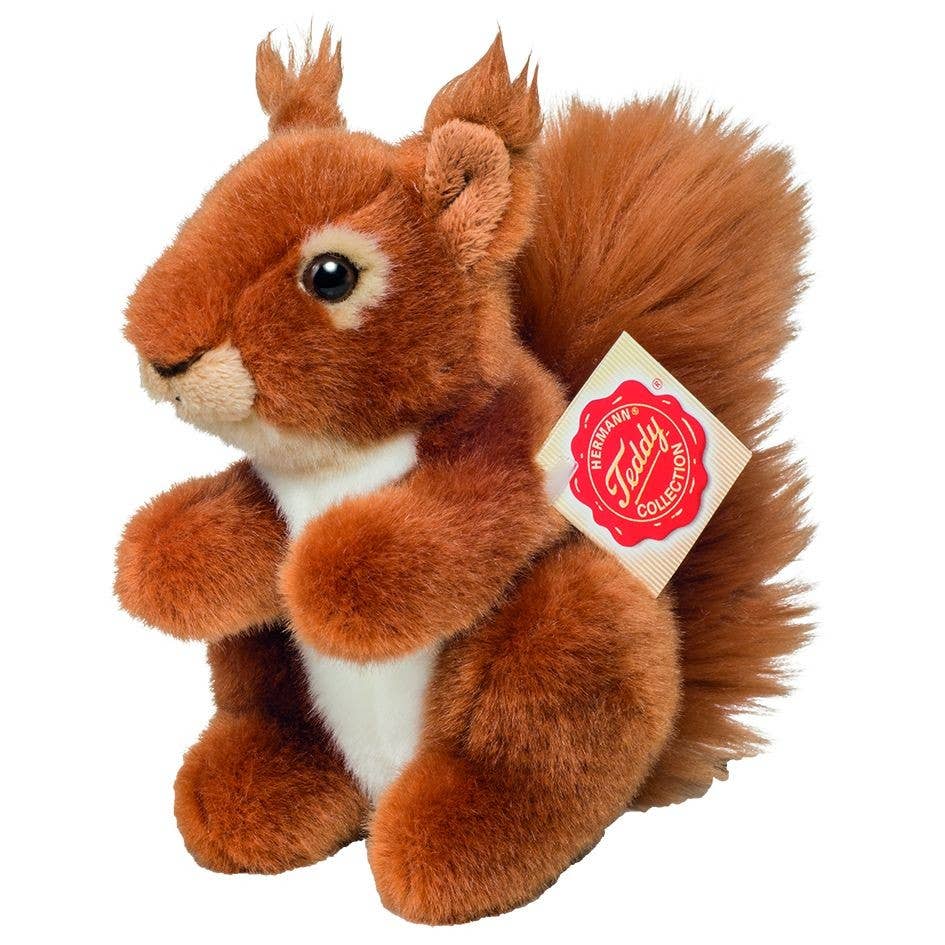 Teddy Hermann - Squirrel 14 cm - plush toy - soft toy - Guzzgoggs