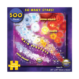Celestial Buddies: So Many Stars! 500 Piece Educational Space Puzzle - Guzzgoggs