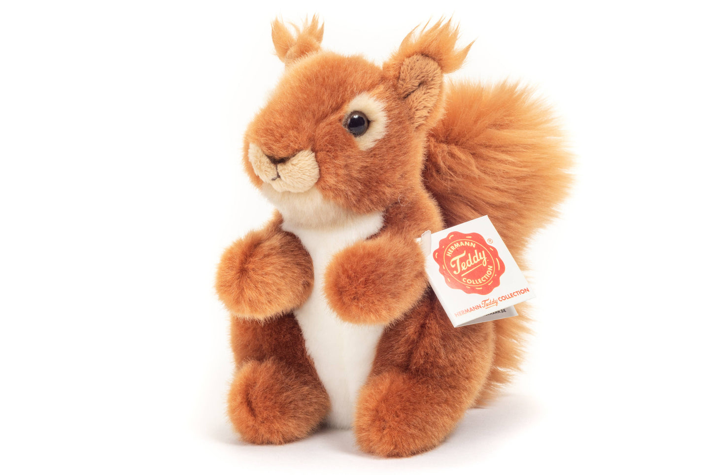 Teddy Hermann - Squirrel 14 cm - plush toy - soft toy - Guzzgoggs