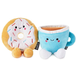 Hallmark - Better Together Doughnut & Coffee Magnetic Plush Pair - Guzzgoggs