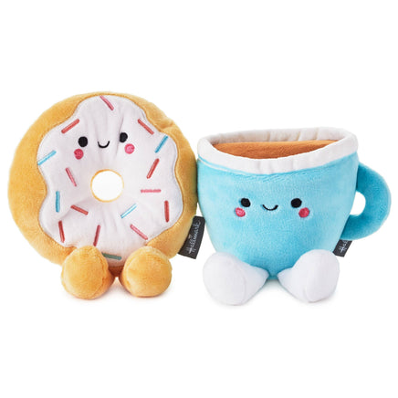 Hallmark - Better Together Doughnut & Coffee Magnetic Plush Pair - Guzzgoggs