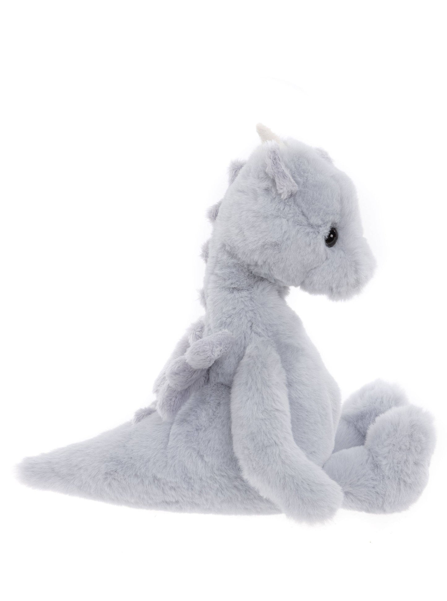 Charlie Bears Ltd - Draco Dragon Cloudy Grey Soft Plush Toy Teddy Bear