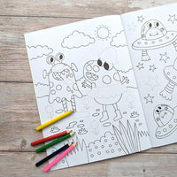 Dress Me Up Colouring and Activity Book - Aliens - Guzzgoggs