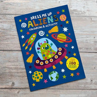 Dress Me Up Colouring and Activity Book - Aliens - Guzzgoggs