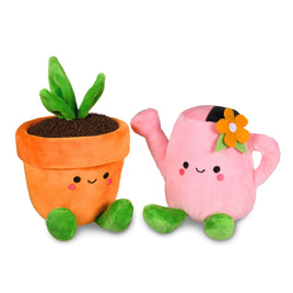 Hallmark - Better Together Watering Can & Plant Pot Magnetic Plush Pair - Guzzgoggs