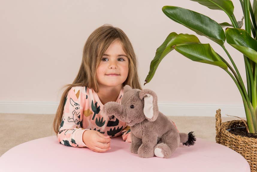 Teddy Hermann - Elephant sitting 25 cm - plush toy - soft toy