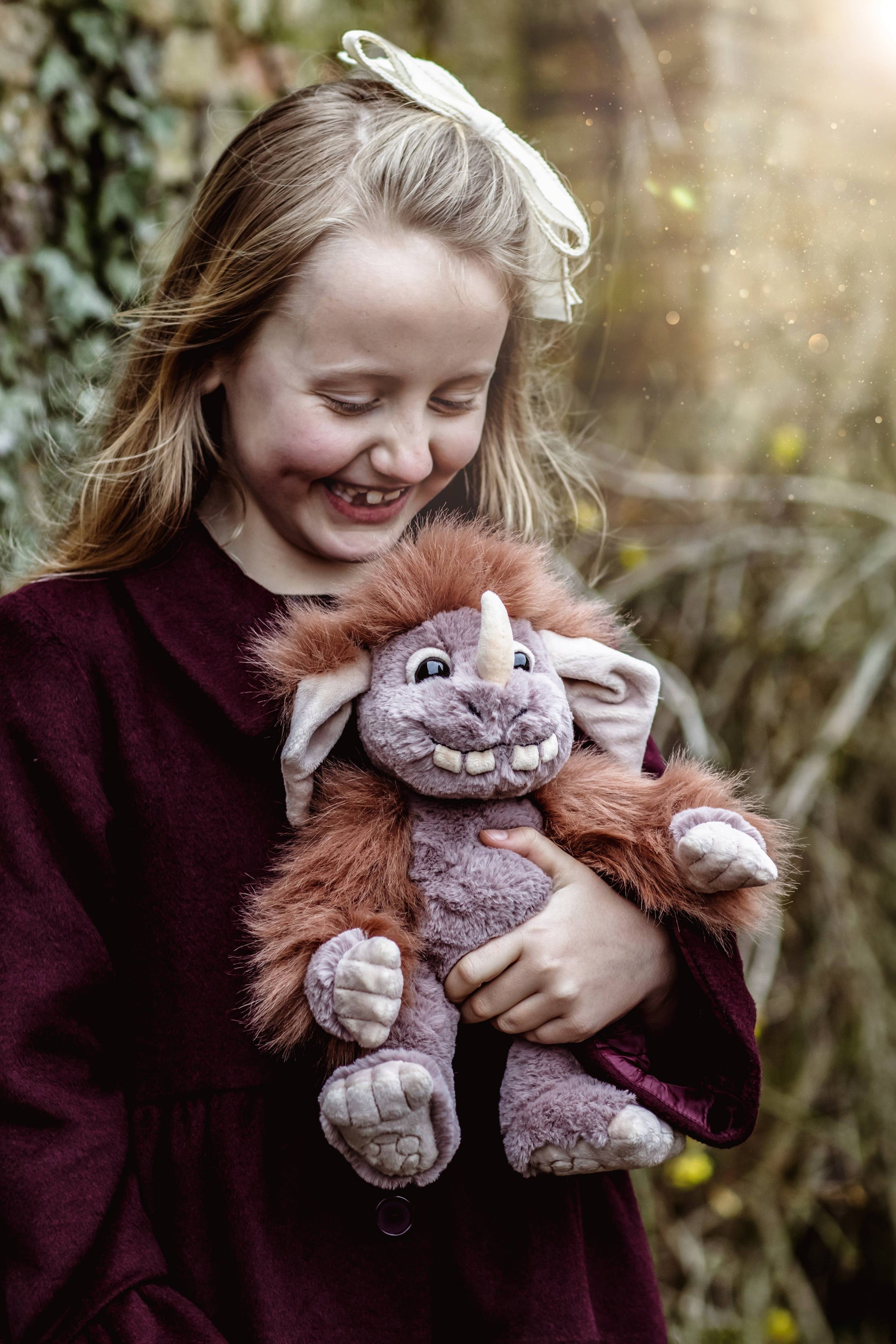 Charlie Bears Ltd - Pebble Soft Plush Toy Teddy Bear Ogre - Guzzgoggs