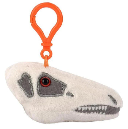 Fuzzy Fossils Stegosaurus Skull Key Chain - Guzzgoggs