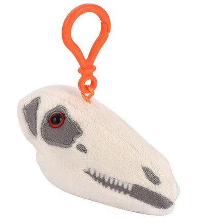 Fuzzy Fossils Stegosaurus Skull Key Chain - Guzzgoggs