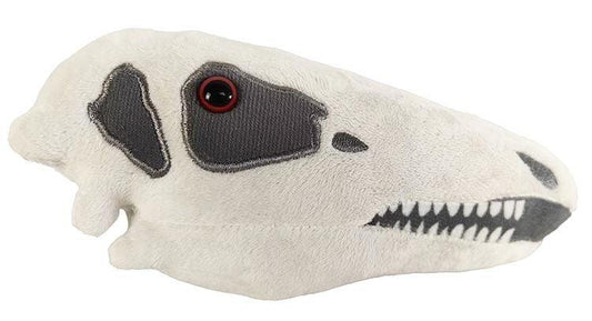 Fuzzy Fossils Stegosaurus Skull Plush Educational Toy - Guzzgoggs