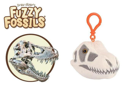 Fuzzy Fossils T. Rex Skull Key Chain - Guzzgoggs