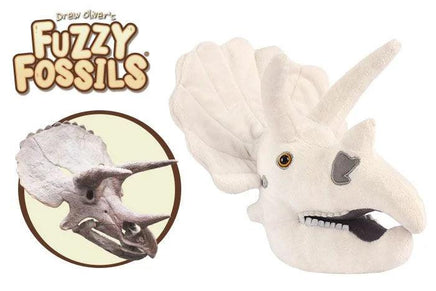 Fuzzy Fossils Triceratops Skull - Guzzgoggs
