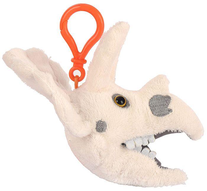 Fuzzy Fossils Triceratops Skull Key Chain - Guzzgoggs