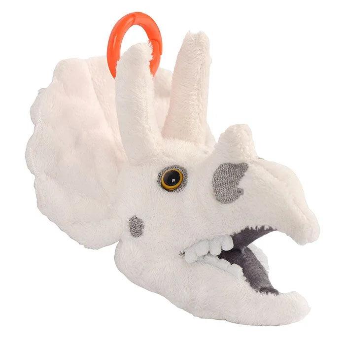Fuzzy Fossils Triceratops Skull Key Chain - Guzzgoggs