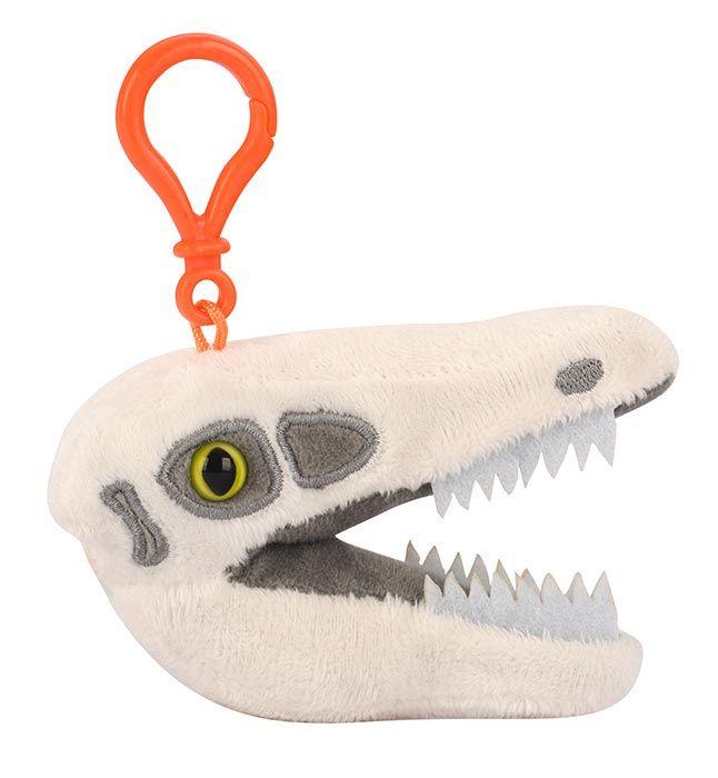 Fuzzy Fossils Velociraptor Skull Key Chain - Guzzgoggs