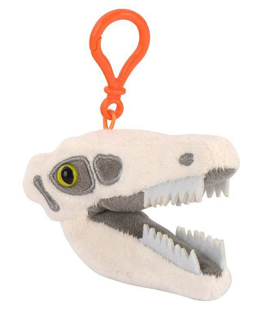 Fuzzy Fossils Velociraptor Skull Key Chain - Guzzgoggs