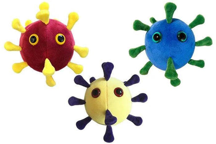 Giant Microbes Coronavirus Sisters 3 Pack (COVID - 19, SARS AND MERS) Plush Educational Toy - Guzzgoggs
