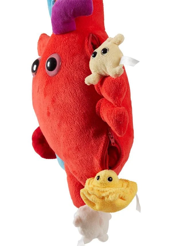 Giant Microbes Deluxe Heart XL with Hidden Cells - Guzzgoggs