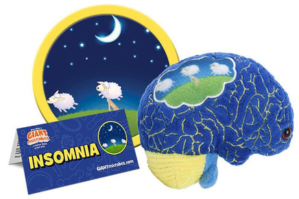 Giant Microbes Original Insomnia Plush Educational Toy - Guzzgoggs
