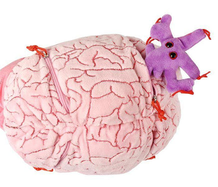 Giant Microbes XL Deluxe Brain Organ with Hidden Cells & Neurotransmitters - Guzzgoggs