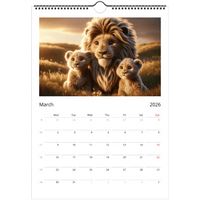 Happy Families Wall calendars 2026 Our Beautiful Animals - Guzzgoggs