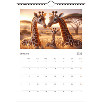 Happy Families Wall calendars 2026 Our Beautiful Animals - Guzzgoggs