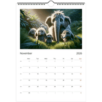 Happy Families Wall calendars 2026 Our Beautiful Animals - Guzzgoggs
