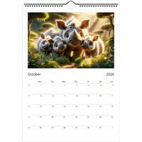 Happy Families Wall calendars 2026 Our Beautiful Animals - Guzzgoggs