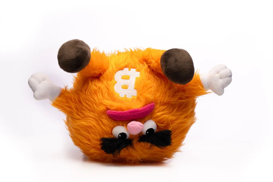 Here Comes Bitcoin (Bitcoin Plushie) - Guzzgoggs