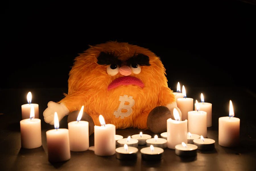 Here Comes Bitcoin (Bitcoin Plushie) - Guzzgoggs