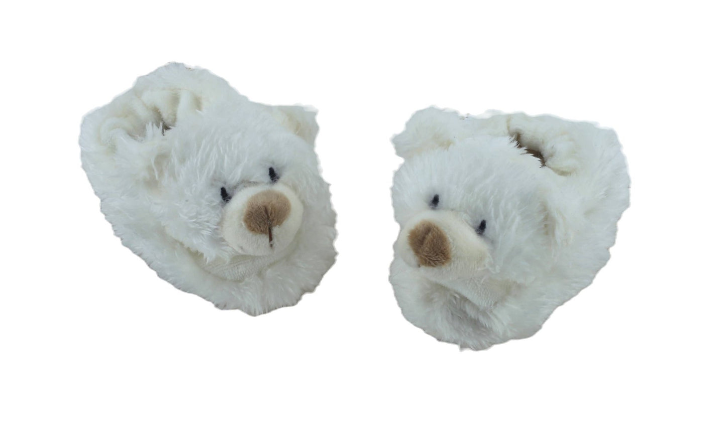 Jomanda Bear Baby Soft Plush Slippers House Shoes - (0 - 6 months) - Guzzgoggs