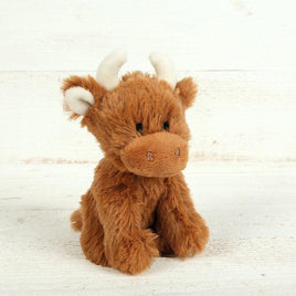 Jomanda Brown Highland Cow Baby Soft Mini Toy - Guzzgoggs