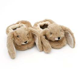 Jomanda Bunny Baby Soft Slippers Brown, House Shoes - (0 - 6months) - Guzzgoggs