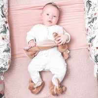 Jomanda Bunny Baby Soft Slippers Brown, House Shoes - (0 - 6months) - Guzzgoggs