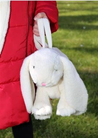 Jomanda Bunny Plush Soft Toy Hand Held Small Bag Cream - Guzzgoggs