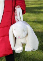 Jomanda Bunny Plush Soft Toy Hand Held Small Bag Cream - Guzzgoggs