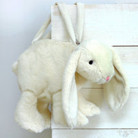 Jomanda Bunny Plush Soft Toy Hand Held Small Bag Cream - Guzzgoggs