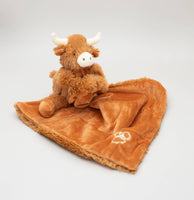Jomanda Horny Highland Cow Baby Soft Toy Soother Comforter 29cm - Guzzgoggs