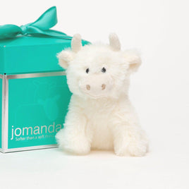 Jomanda Mini Scottish Highland Cow Cream 11cm - Guzzgoggs