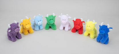 Jomanda Pink Mini Highland Cow COOllectible Cow - Guzzgoggs