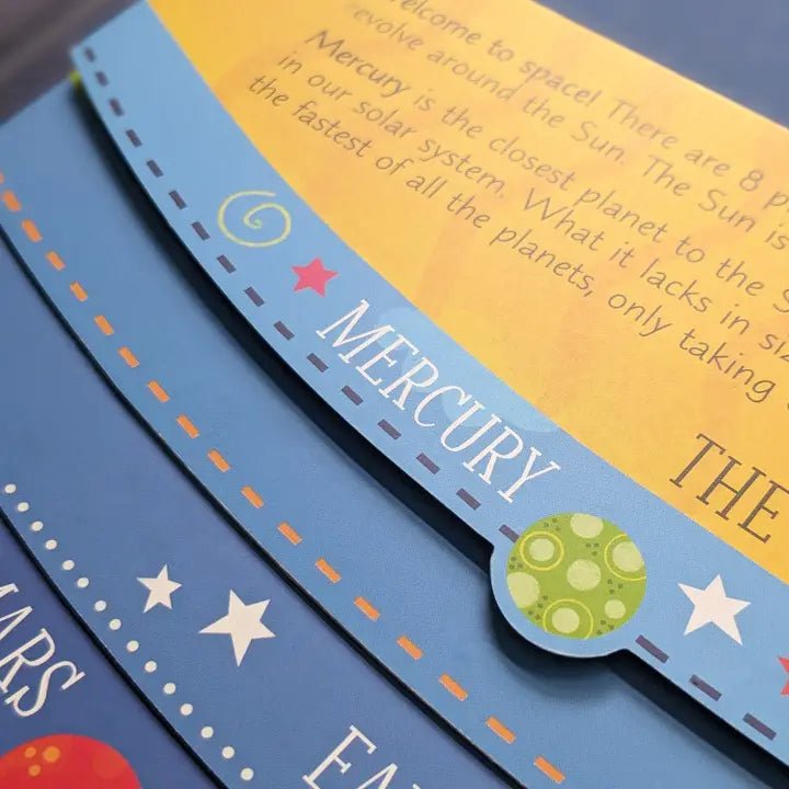 Learning Layer Board Book - Planets - Guzzgoggs