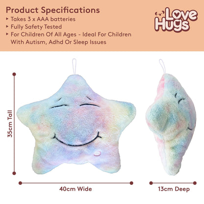 LoveHugs - Sensory Star Musical Light Up Toy - Guzzgoggs