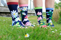 Sock Academy - BLOOMING AMAZING 6 Odd Socks Gift Box - United Oddsocks - UK 4 - 8 EUR 37 - 42 US 6.5 - 10.5 - Guzzgoggs