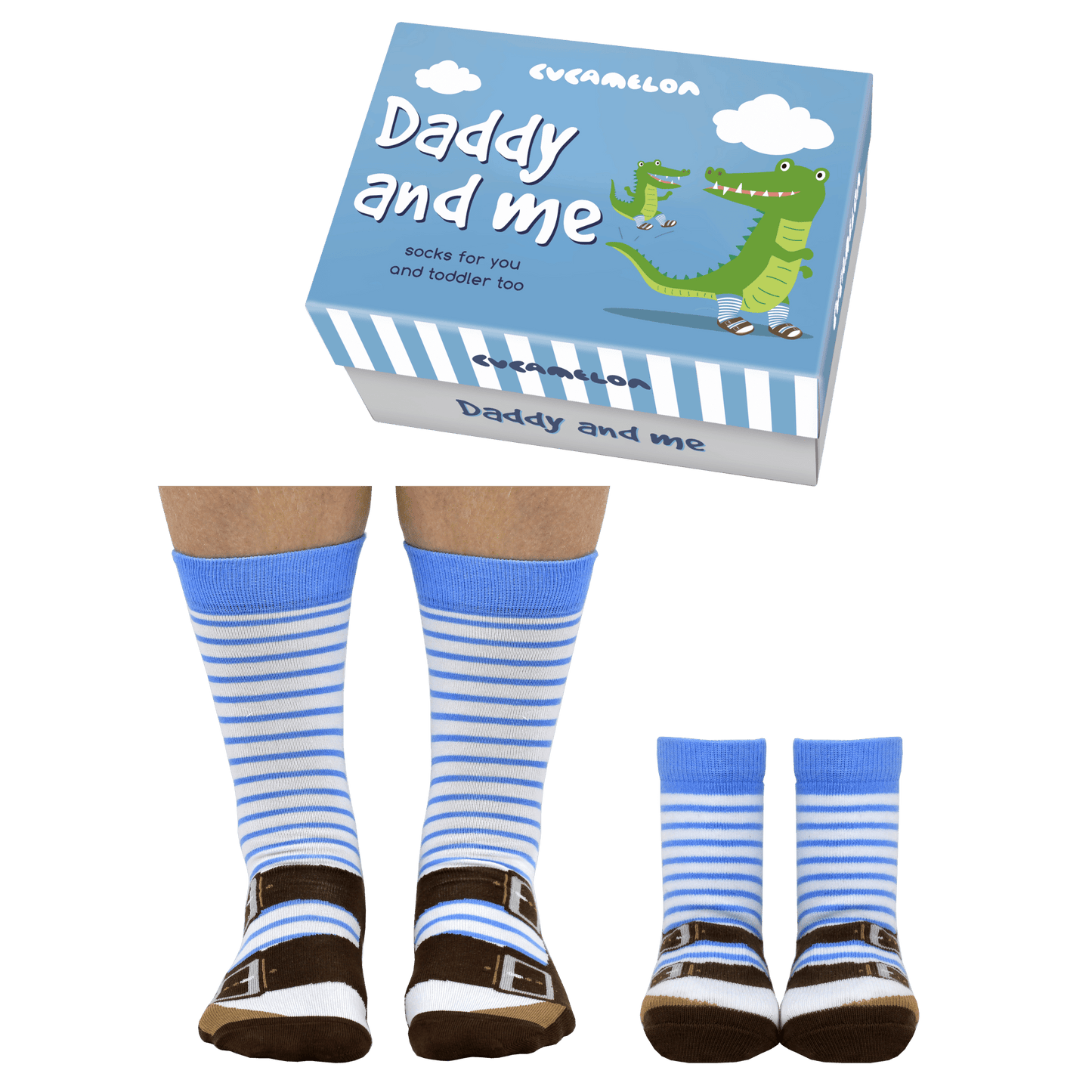 Sock Academy - DADDY AND ME - 2 pairs of sandal socks Gift box - Guzzgoggs