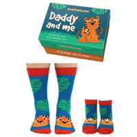 Sock Academy - DADDY AND ME - 2 pairs of Tiger socks Gift box Cucamelon - Guzzgoggs