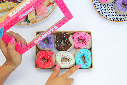 Sock Academy - DONUTS 6 Odd Socks Gift Box - United Oddsocks - UK 4 - 8 EUR 37 - 42 US 6.5 - 10.5 - Guzzgoggs