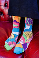 Sock Academy - HIPPY GO LUCKY 6 Odd Socks Gift Box - United Oddsocks - UK 4 - 8 EUR 37 - 42 US 6.5 - 10.5 - Guzzgoggs