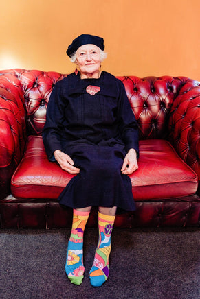 Sock Academy - HIPPY GO LUCKY 6 Odd Socks Gift Box - United Oddsocks - UK 4 - 8 EUR 37 - 42 US 6.5 - 10.5 - Guzzgoggs