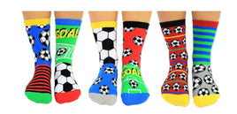 Sock Academy - KICK IT! 6 Odd Socks Gift Box - United Oddsocks - UK 12 - 5½ EUR 30½ - 38½ US 13.5 - 8 - Guzzgoggs